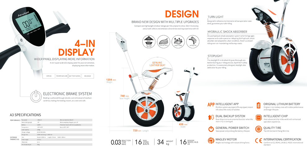 Airwheel A3 | detail produktu